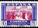 Spain 1940 Pilar Virgin 45 + 15 CTS Multicolor Edifil 894